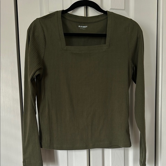 Old Navy Green Fitted Blouse - Picture 3 of 4